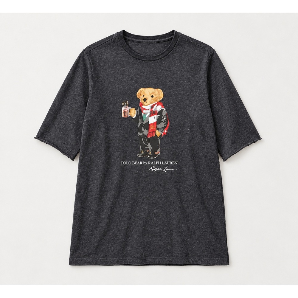 Polo Ralph Lauren Polo Bear Graphic T-Shirt Charcoal Grey Small